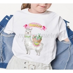 Παιδική Μπλούζα με Όνομα - Λάμα & Κάκτος - ΚΩΔ:SUB1006196-33-BB