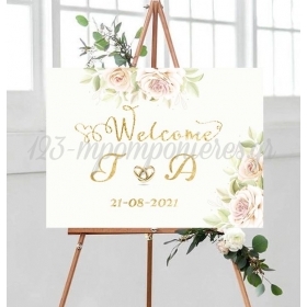 Καμβάς Γάμου - Romantic Floral 60x80cm - ΚΩΔ:5531124-91028-BB