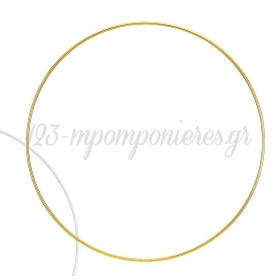 Μεταλλικό Διακοσμητικό Χρυσό Στεφάνι 40cm - ΚΩΔ:M3462-XRY-AD