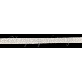 Κορδέλα Λινή Πουά Λευκή 10mmX10m - ΚΩΔ:M8257-AD
