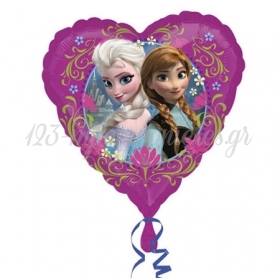 Μπαλονι Foil 17''(43Cm) Καρδια Frozen Έλσα και Άννα - ΚΩΔ:529842-BB