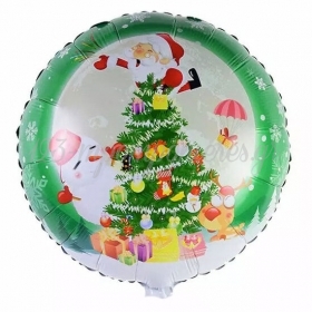 Μπαλόνι Foil Χριστουγεννιάτικο δέντρο 45cm - ΚΩΔ:207FF-74-BB
