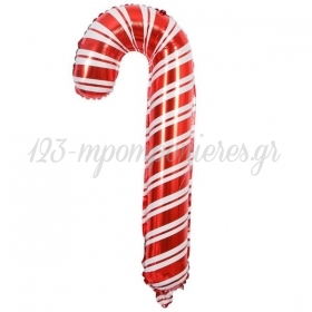 Μπαλόνι Foil - κόκκινο άσπρο Candy Cane 42x85cm - ΚΩΔ:207JK111-BB