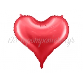 Μπαλόνι Foil κόκκινη σατέν καρδιά funky 75cm - ΚΩΔ:FB141S-007-BB