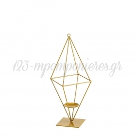 Μεταλλικό σταντ για κερί πυραμίδα με ενισχυμένη βάση 60X20cm - ΚΩΔ:M11115-AD