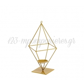 Μεταλλικό σταντ για κερί πυραμίδα με ενισχυμένη βάση 50X20cm - ΚΩΔ:M11116-AD