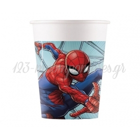 Χάρτινα ποτήρια Spiderman Team Up 200ml - ΚΩΔ:93468-BB