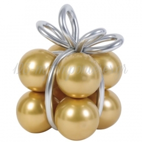Σετ μπαλόνια χρυσό δωράκι 32cm - ΚΩΔ:400838-BB