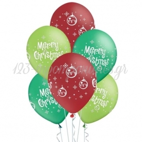 Μπαλόνια Latex - Merry Christmas 30cm - ΚΩΔ:400645-BB