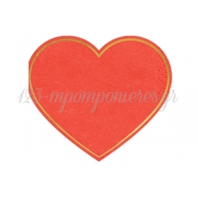 Χαρτοπετσέτες κόκκινη καρδιά 28.5X25cm - ΚΩΔ:SPK24-BB