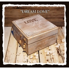 Κουτι Ευχων Ξυλινο - ΚΩΔ: Dream-Love-Bm