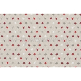 Υφασμα Με Το Μετρο - Χριστουγεννιατικα Αστερια - Lurex - Φαρδος 1.40M - ΚΩΔ: 308101-Nt