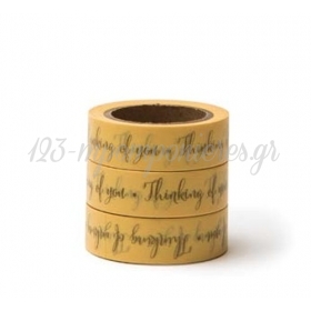Washi Tape Thinking Of You -15Mmχ10M - ΚΩΔ:102736-Gn