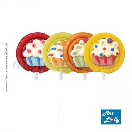 Γλειφιτζουρια Artlolly Cupcake 60Gr  -  ΚΩΔ: 66126-Crs