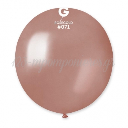 Ροζ-Χρυσα Μπαλονια 19΄΄ (48Cm)  Latex – ΚΩΔ.:1361971-Bb