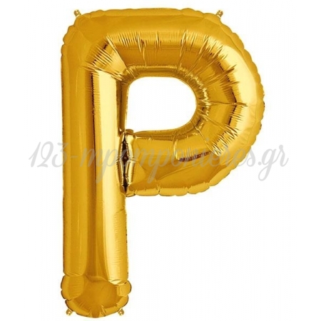 Μπαλονι Foil Χρυσο 101Cm Γραμμα P – ΚΩΔ.:541Lgg-Bb