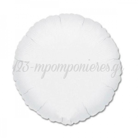 Μπαλονι Foil 18"(45Cm) Στρογγυλο Λευκο – ΚΩΔ.:206113-Bb