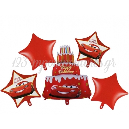 Μπαλονι Foil Set «Happy Birthday» Cars Disney – ΚΩΔ.:207178-Bb