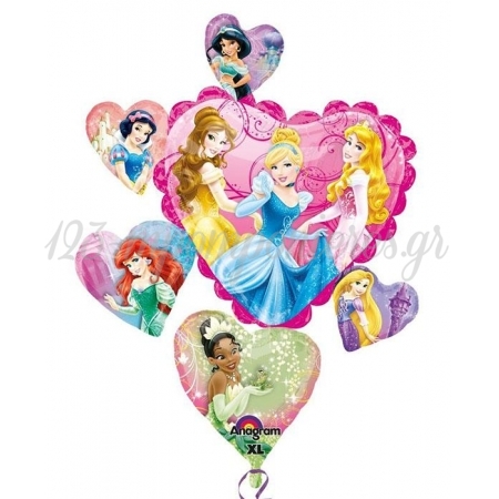 Μπαλονι Foil 86X71Cm Super Shape Καρδια Με Πριγκιπισσες Disney – ΚΩΔ.:526406-Bb