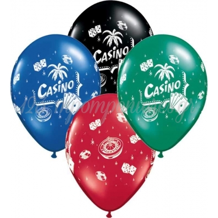 Τυπωμενα Μπαλονια Latex Καζινο 12" (30Cm) – ΚΩΔ.:92062-Bb
