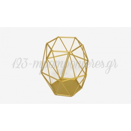 Μεταλλικο Διακοσμητικο Πολυγωνο Μικρο 14Cm Bb96-121101 - ΚΩΔ:506195