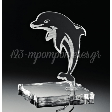 Plexiglass Δελφινακι Με Βαση - ΚΩΔ:M4481-Ad