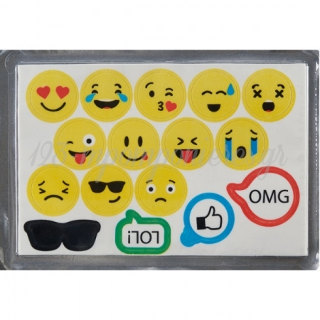 Πλακα Ζαχαροπαστας Emoji - Φατσουλες - ΚΩΔ:0003963-Sw
