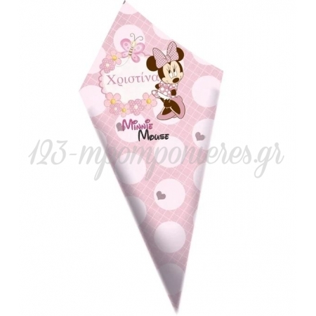 Χαρτινο Χωνακι Ζαχαρωτων Minnie Mouse - ΚΩΔ:D1401-99-Bb