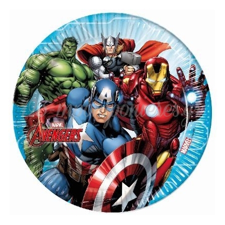 Χαρτινα Πιατα Φαγητου Avengers - ΚΩΔ:87962-Bb