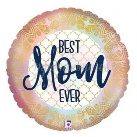 Μπαλονι Foil 21''(53Cm) Best Mom Ever Boho - ΚΩΔ:14362We-Bb