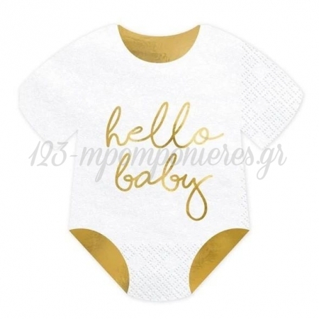Χαρτοπετσετες Φορμακι Μωρου Hello Baby 16Cm - ΚΩΔ:Spk13-008-019-Bb