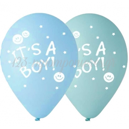 Γαλαζια-Βεραμαν Μπαλονια «It'S A Boy» 12'' (30Cm) – ΚΩΔ.:13512140Ιβ-Bb