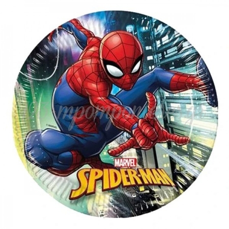 Χαρτινα Πιατα Φαγητου Spiderman Team Up 23Cm - ΚΩΔ:89445-Bb