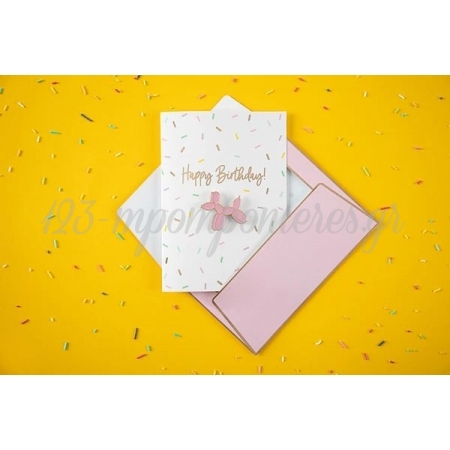 Κάρτα για Γενέθλια με Αποσπώμενη Καρφίτσα Σκυλάκι 10.5X14.8cm - ΚΩΔ:KAR4-BB