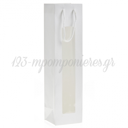 Σακούλα Λαμπάδας Λευκό με Παράθυρο 40x10x10 cm - ΚΩΔ:PT033-2-NU