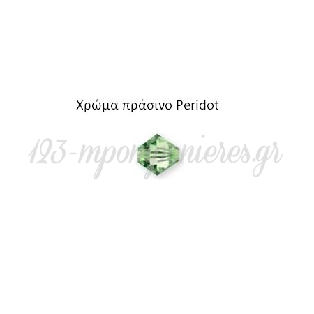 Swarovski Κρύσταλλο Χάντρα Πολυγωνική 5328 (6mm), Χρώμα Πράσινο - ΚΩΔ: 6100465-0040-NG