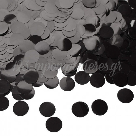 Μαύρο Foil Στρογγυλό Κομφετί 15g - ΚΩΔ:535000B-BB