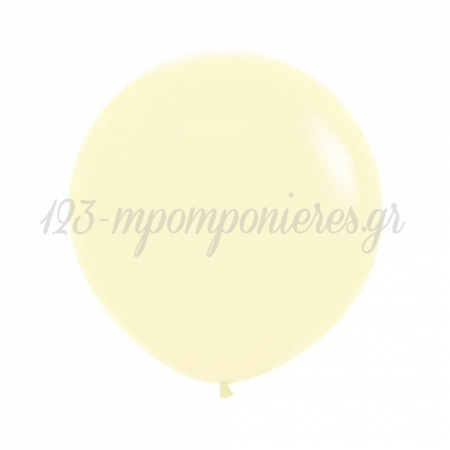 Μπαλόνι Latex 45cm Παστέλ Matte Κίτρινο - ΚΩΔ:13518620-BB