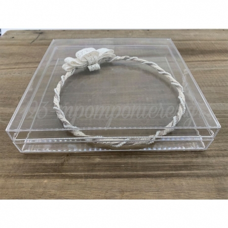 Κουτί Plexiglass Στεφανοθήκη ή για Μαρτυρικά 21.5X21.5cm - ΚΩΔ:RN000B93-RN