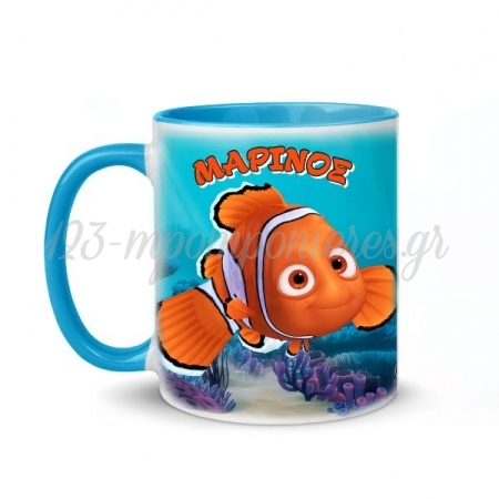 Κούπα με Όνομα Nemo με Ροζ Εσωτερικό και Χερούλι 350ml - ΚΩΔ:D24K-24-BB