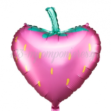 Μπαλόνι Foil 45cm Ροζ Φράουλα - ΚΩΔ:FB95-BB