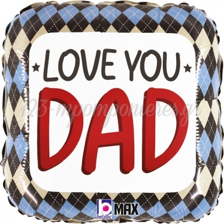 Μπαλόνι Foil 45cm Love You Dad - ΚΩΔ:26176-BB