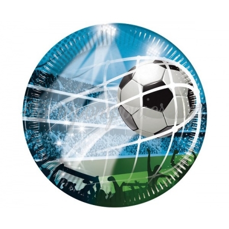 Χάρτινα πιάτα ποδόσφαιρο - Soccer Fans 23cm - ΚΩΔ:93744-BB