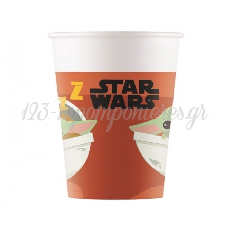 Χάρτινα ποτήρια Star Wars Grogu 200ml - ΚΩΔ:93481-BB