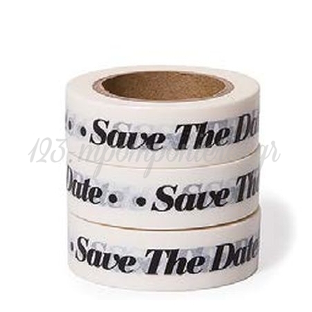 Washi Tape Save The Date -15Mmχ10M - ΚΩΔ:102525-Gn